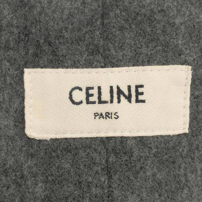 Celine Wool Flannel Tuck Pants Gray 36