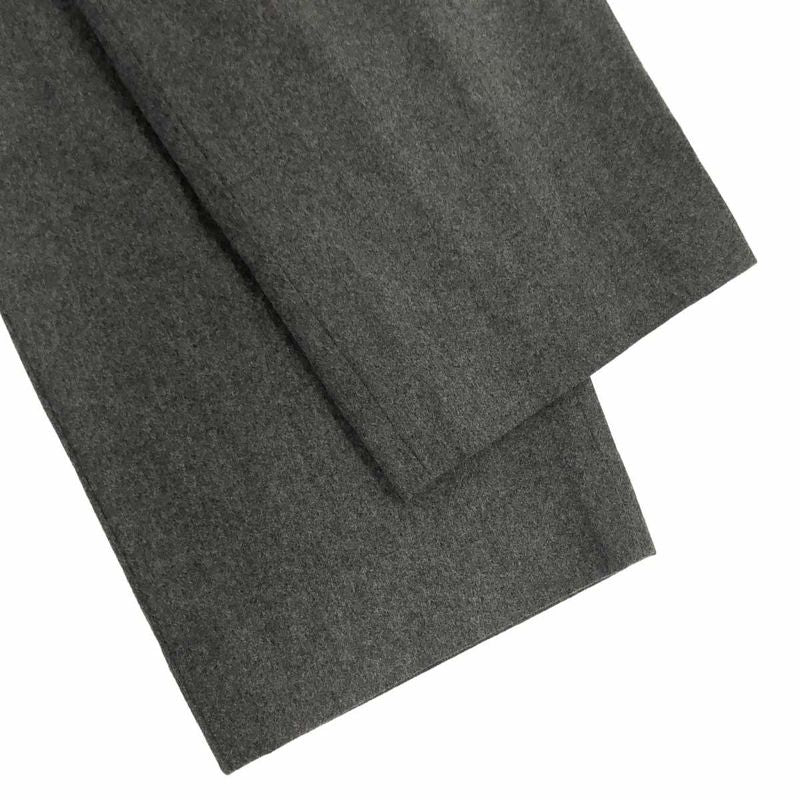 Celine Wool Flannel Tuck Pants Gray 36