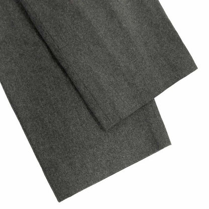 Celine Wool Flannel Tuck Pants Gray 36
