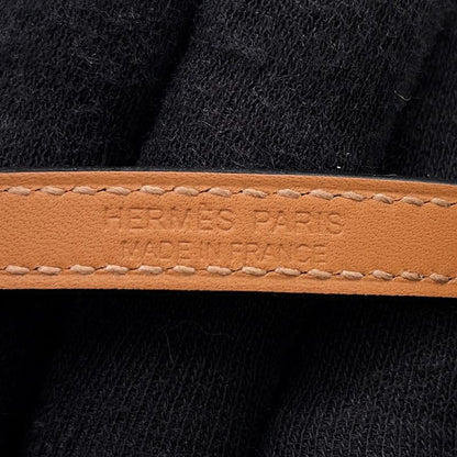 Hermes Bracelet Croisier Double Tour Black Silver Swift T3