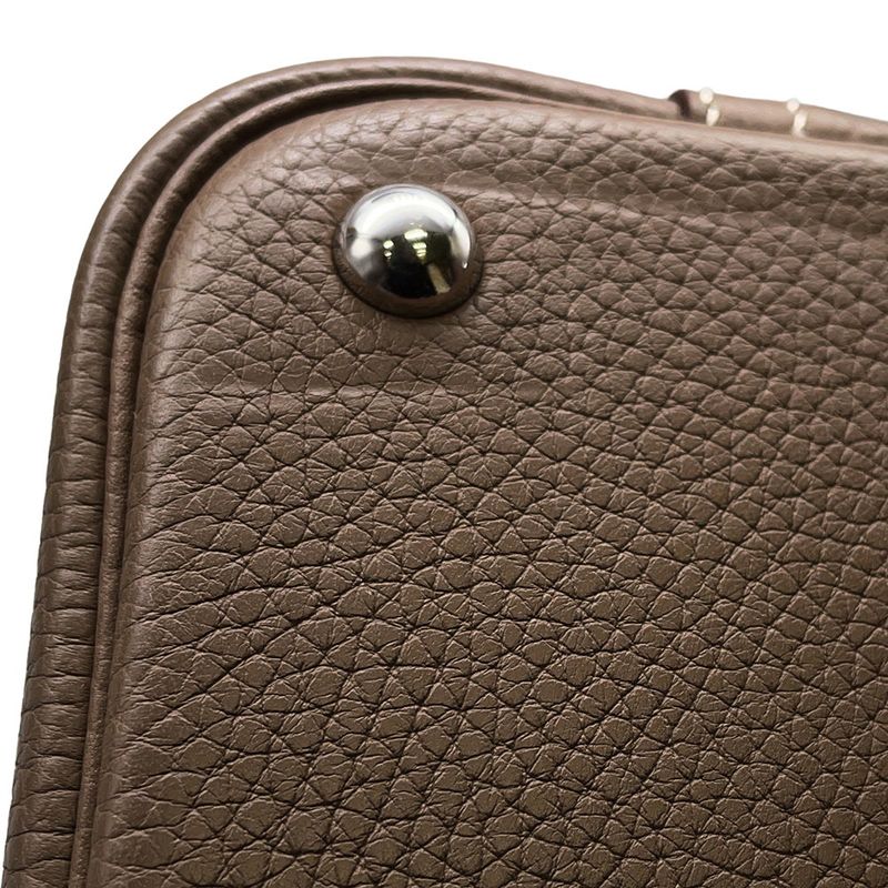 Hermes Handbag Bolide 31 Etoupe Silver Taurillon Clemence