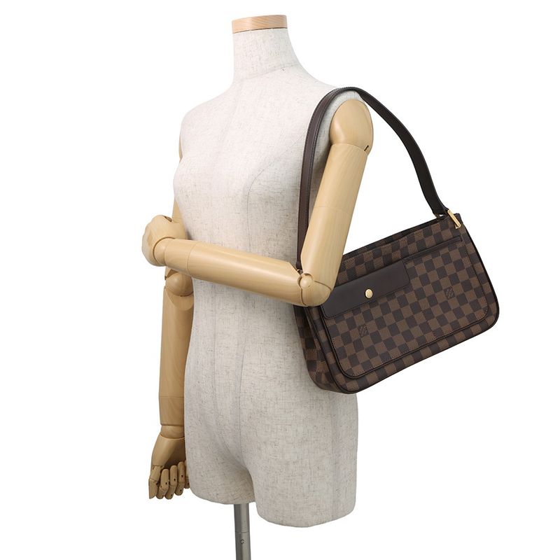 Louis Vuitton Shoulder Bag Damier Ebene Aubagne