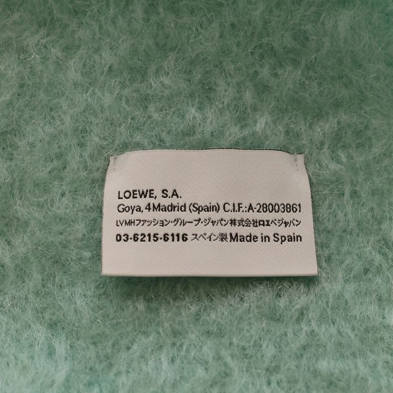 Loewe Anagram Mohair Wool Nylon Scarf Multicolor