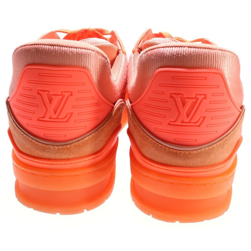 Louis Vuitton LV Trainer Line Monogram Low Cut Sneakers Orange