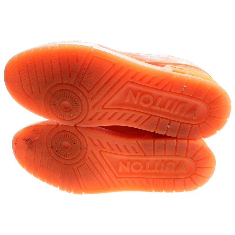 Louis Vuitton LV Trainer Line Monogram Low Cut Sneakers Orange