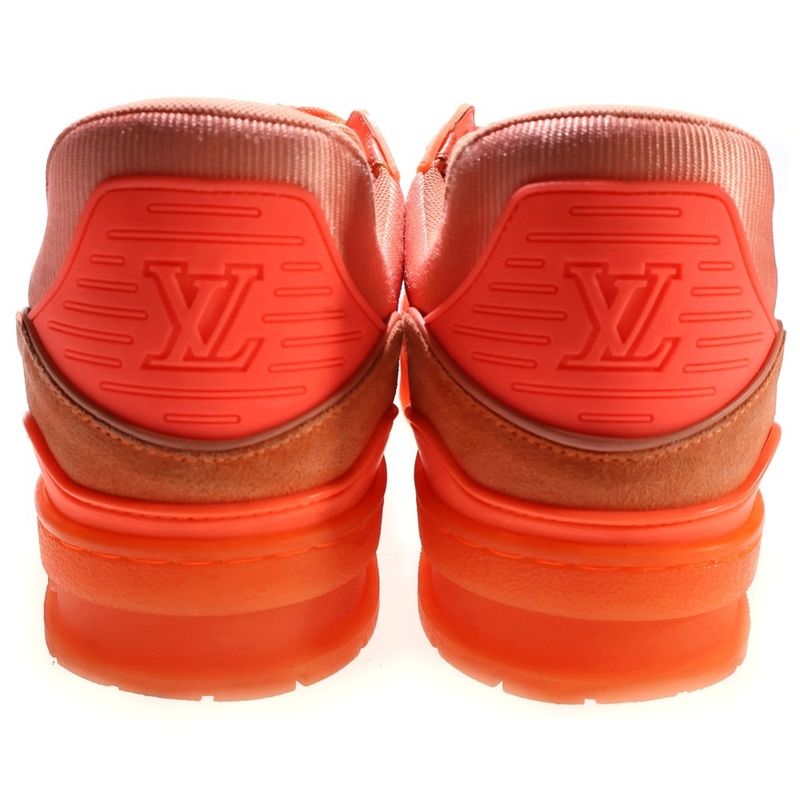 Louis Vuitton LV Trainer Line Monogram Low Cut Sneakers Orange