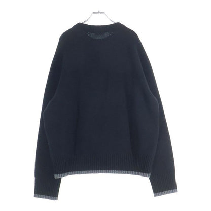 Dior Atelier Virgin Wool Crew Neck Knit Sweater Logo