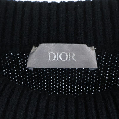 Dior Atelier Virgin Wool Crew Neck Knit Sweater Logo