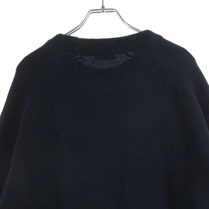 Dior Atelier Virgin Wool Crew Neck Knit Sweater Logo