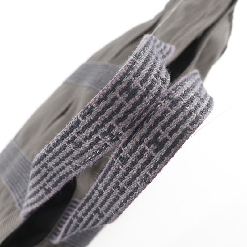Hermes Her Line GM Nylon Canvas Gray Tote