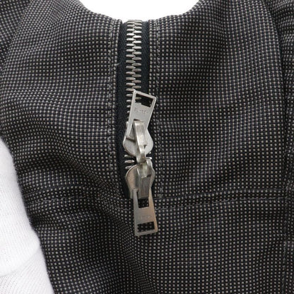 Hermes Her Line GM Nylon Canvas Gray Tote