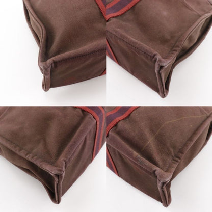 Hermes Sac Fourre Tout MM Cotton Canvas Brown Handbag