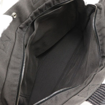 Hermes Her Line MM Tote Nylon Canvas Gray Handbag