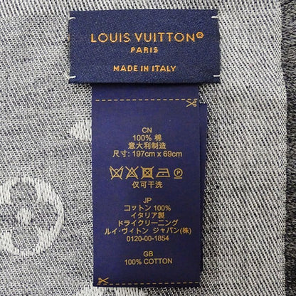 Louis Vuitton Shawl Cotton Shawl Monogram Essential Gray