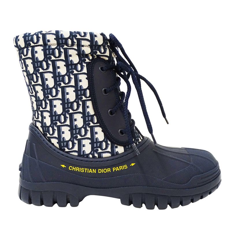 Dior Boots Trotter Nylon Navy 37 5