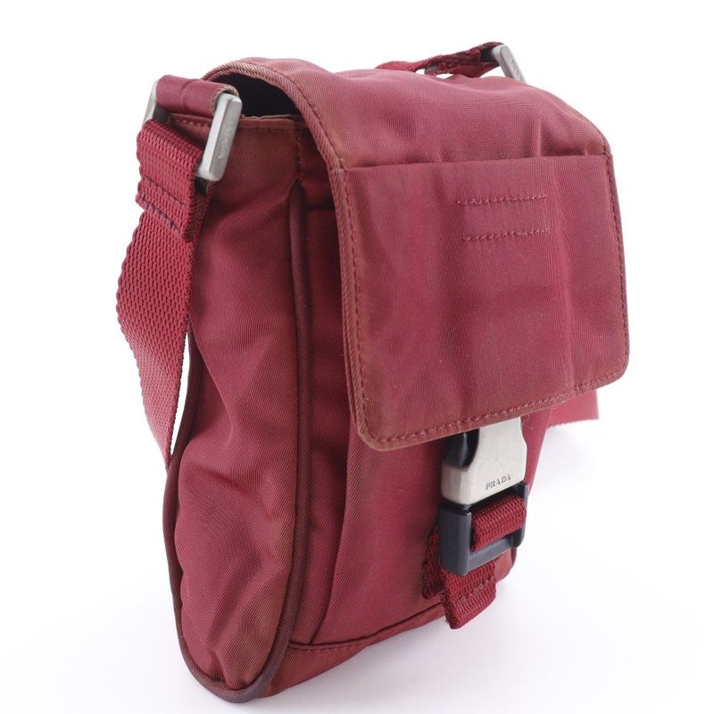Prada 2-Way Waist Bag Nylon Cerise Red