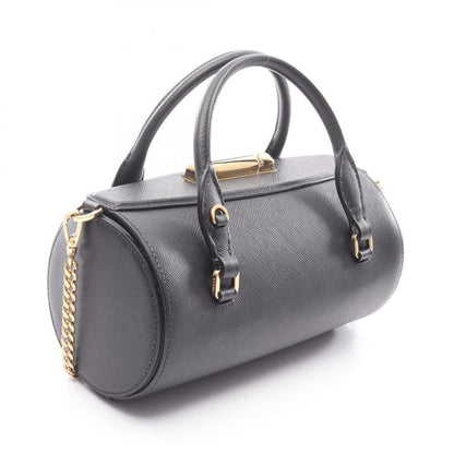 Prada Handbag Black Sapphire Leather 2-Way Chain