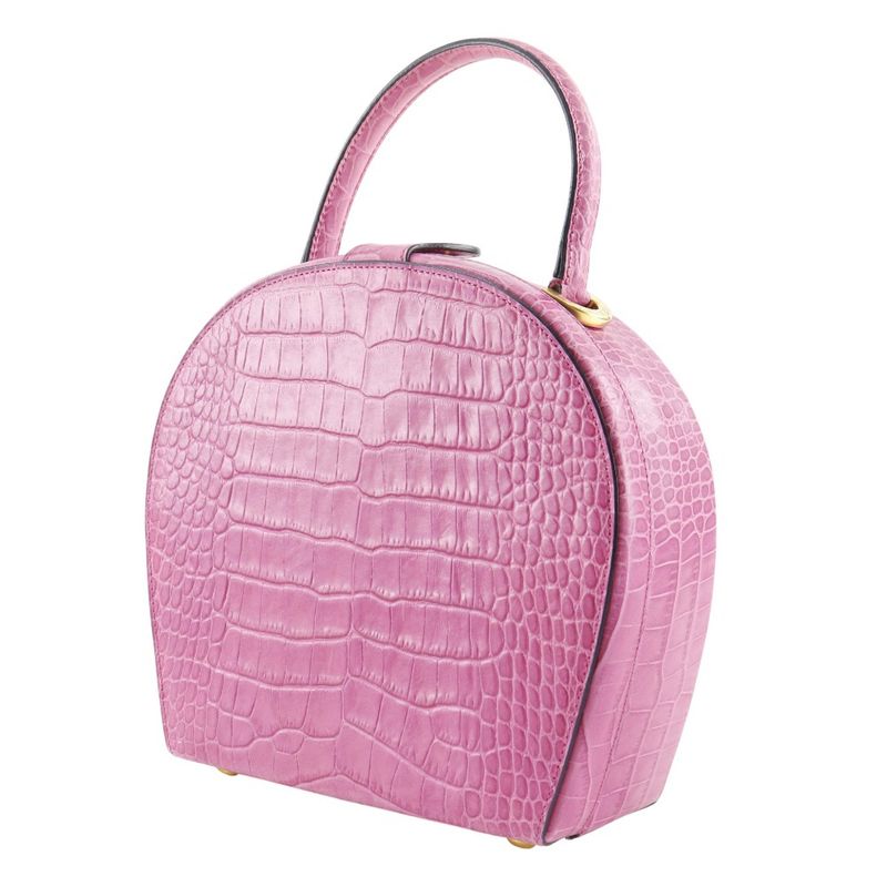 Celine Shape Pressed Leather Pink Handbag
