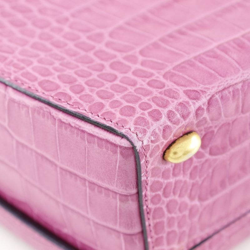 Celine Shape Pressed Leather Pink Handbag