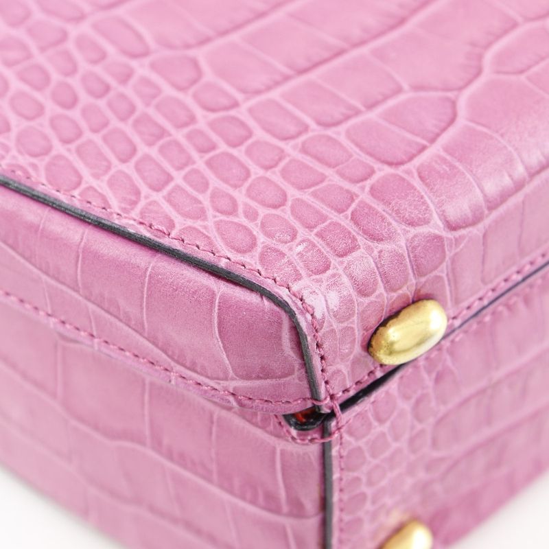 Celine Shape Pressed Leather Pink Handbag