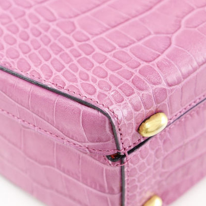 Celine Shape Pressed Leather Pink Handbag