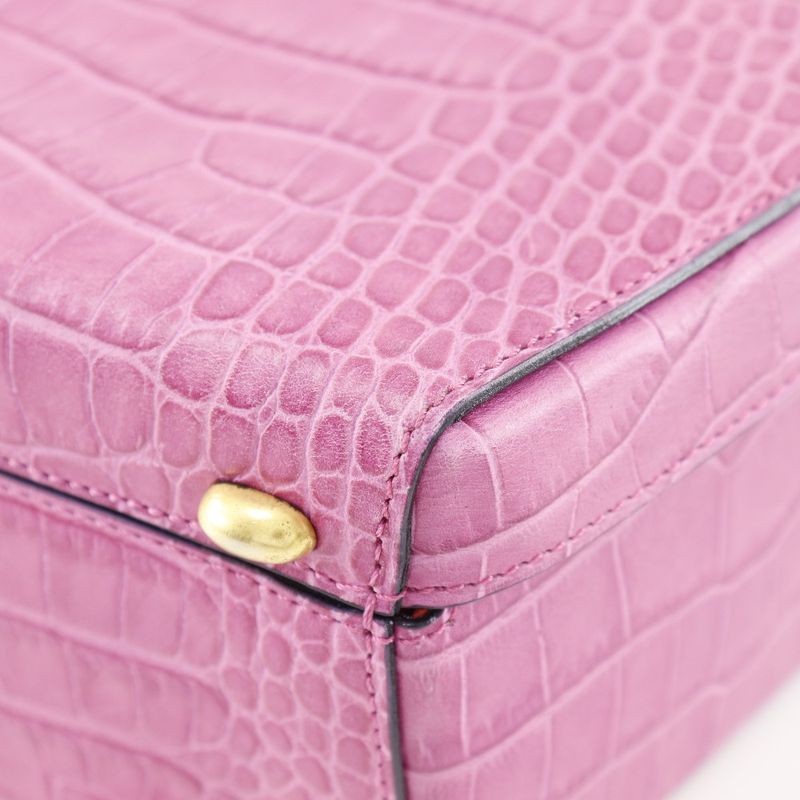 Celine Shape Pressed Leather Pink Handbag