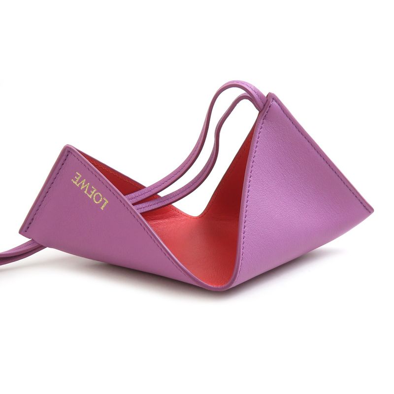 Loewe Pouch Leather Purple