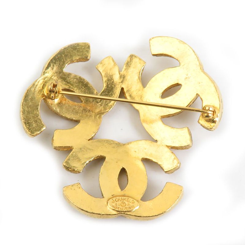 Chanel Brooch Triple CC Logo