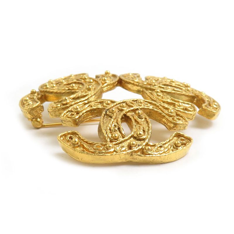 Chanel Brooch Triple CC Logo