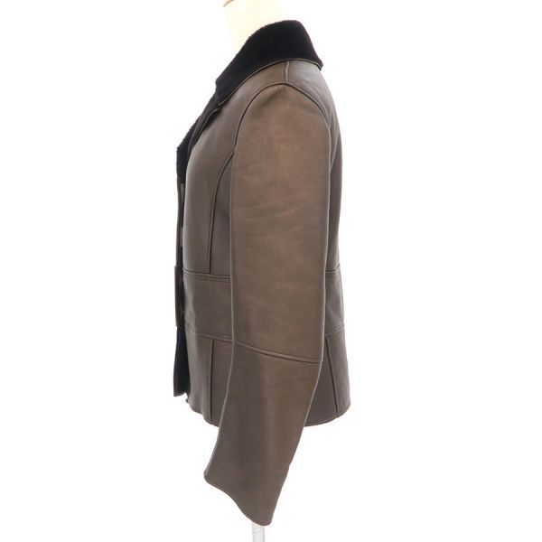 Loewe Leather Jacket Brown 40