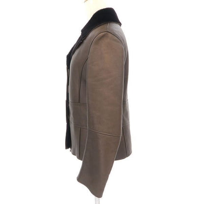 Loewe Leather Jacket Brown 40