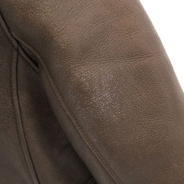 Loewe Leather Jacket Brown 40