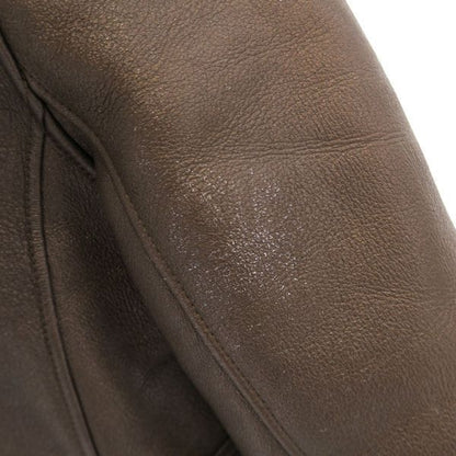 Loewe Leather Jacket Brown 40