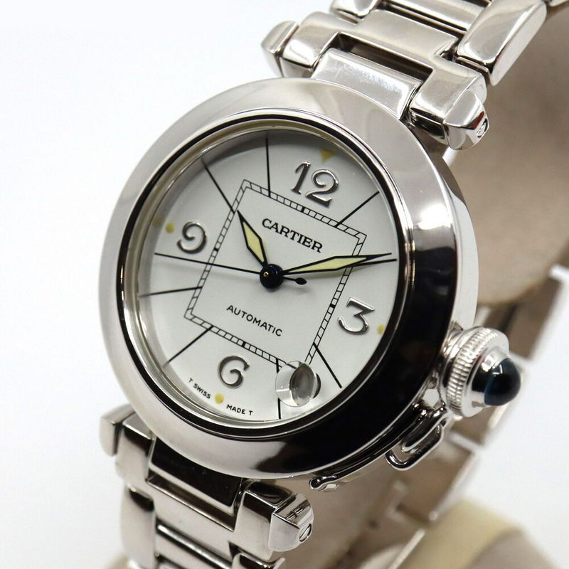 Cartier Pasha C Watch 18K WG White Gold Automatic
