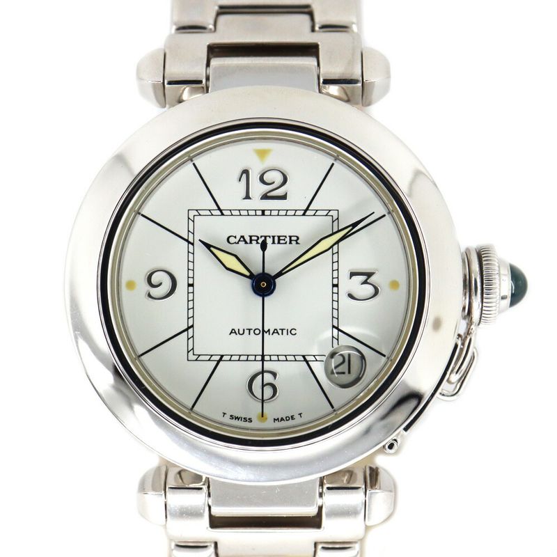 Cartier Pasha C Watch 18K WG White Gold Automatic