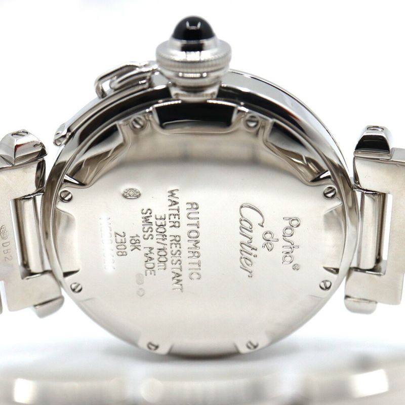 Cartier Pasha C Watch 18K WG White Gold Automatic