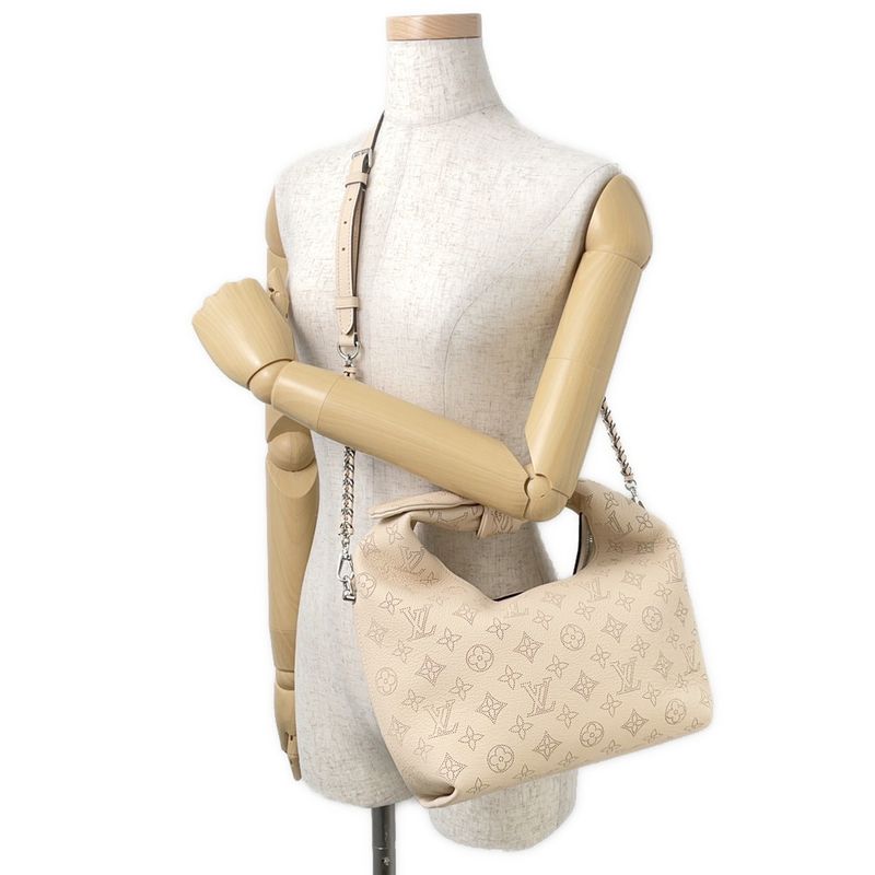 Louis Vuitton Handbag Monogram Mahina Why Knot Bag Cles -mu