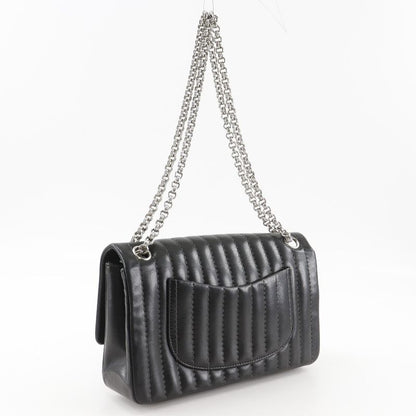 Chanel Mademoiselle Chain Shoulder Calf Black Bag