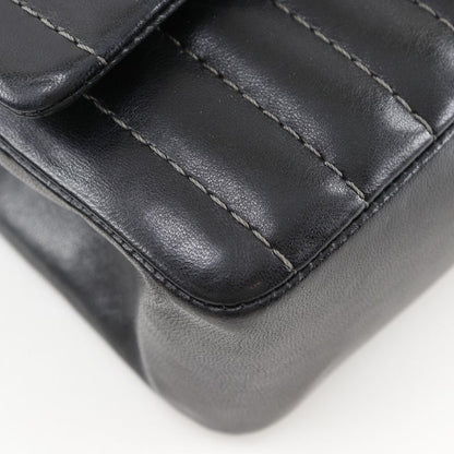 Chanel Mademoiselle Chain Shoulder Calf Black Bag