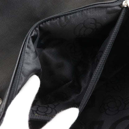 Chanel Mademoiselle Chain Shoulder Calf Black Bag