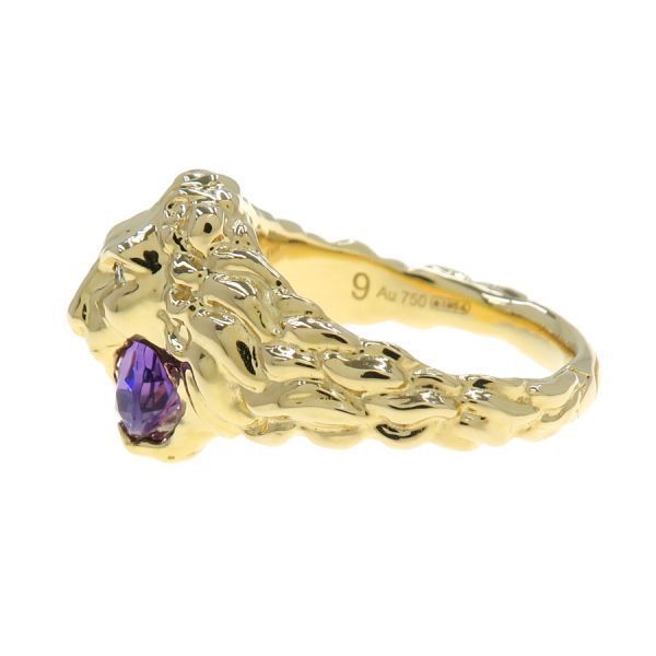 Gucci Lion Head Ring Amethyst