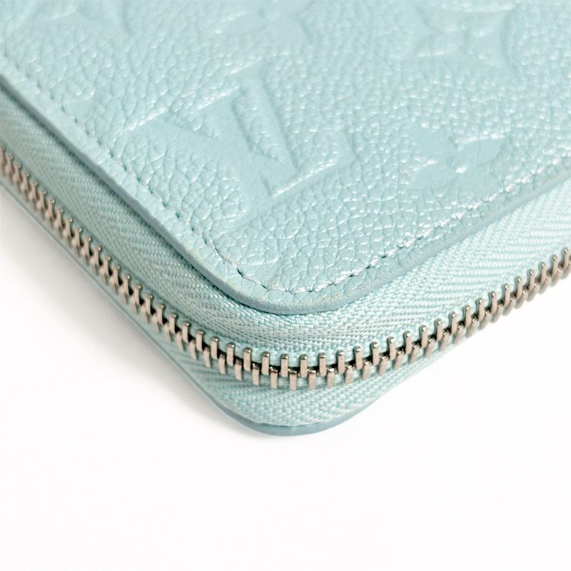 Louis Vuitton Wallet Zip Around Azur Frost Monogram