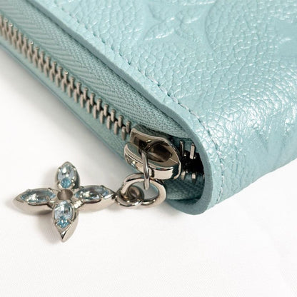 Louis Vuitton Wallet Zip Around Azur Frost Monogram