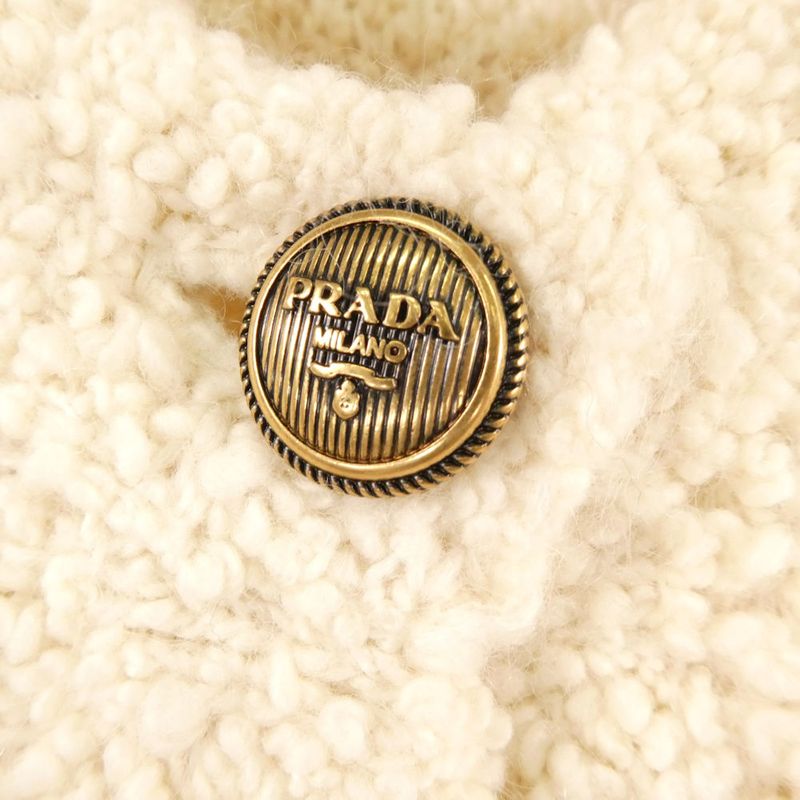 Prada Cles Mohair Cardigan 38 Bargin Wool and Others 3/4 Jacket