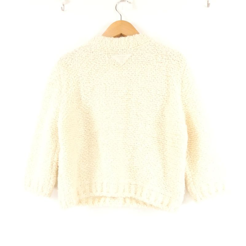 Prada Cles Mohair Cardigan 38 Bargin Wool and Others 3/4 Jacket