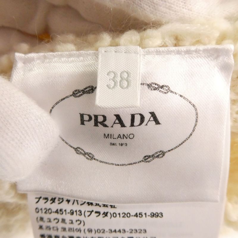 Prada Cles Mohair Cardigan 38 Bargin Wool and Others 3/4 Jacket