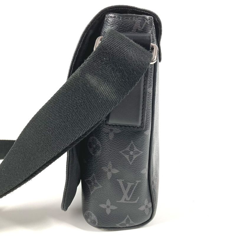 Louis Vuitton Shoulder Bag District PM NM Monogram Eclipse Canvas Black