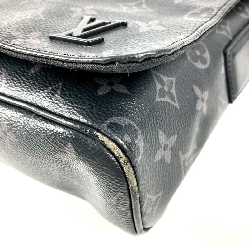 Louis Vuitton Shoulder Bag District PM NM Monogram Eclipse Canvas Black