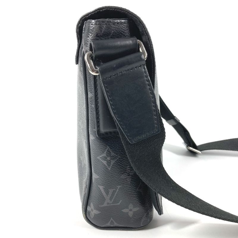 Louis Vuitton Shoulder Bag District PM NM Monogram Eclipse Canvas Black