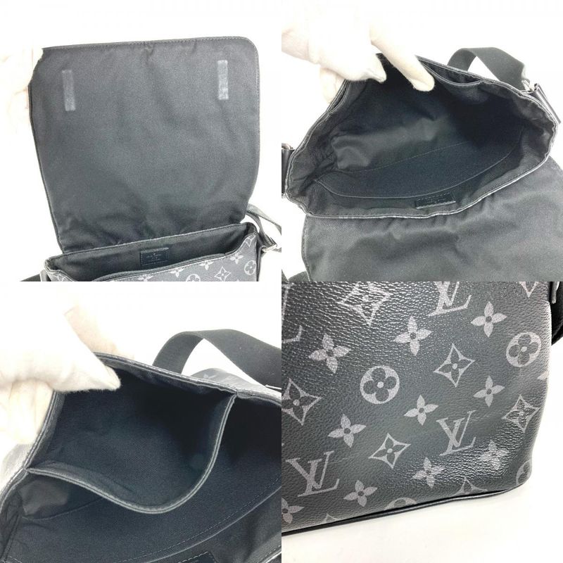 Louis Vuitton Shoulder Bag District PM NM Monogram Eclipse Canvas Black